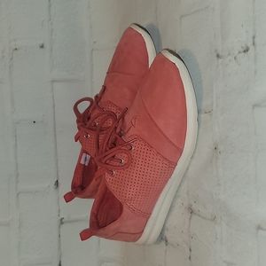 Toms Red Lace Up Sneakers